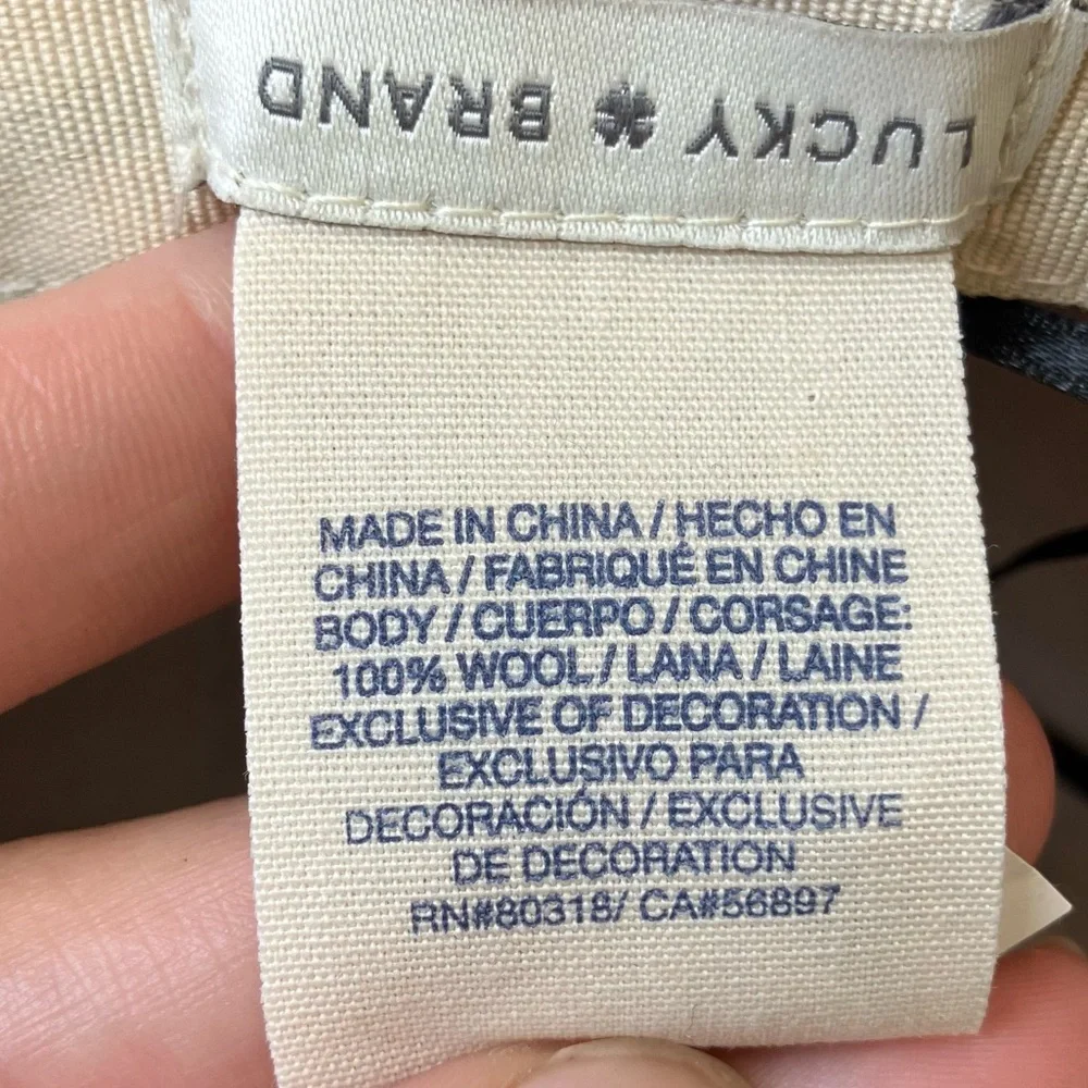 Lucky Brand | Wool Wide Brim Boho Western Hat